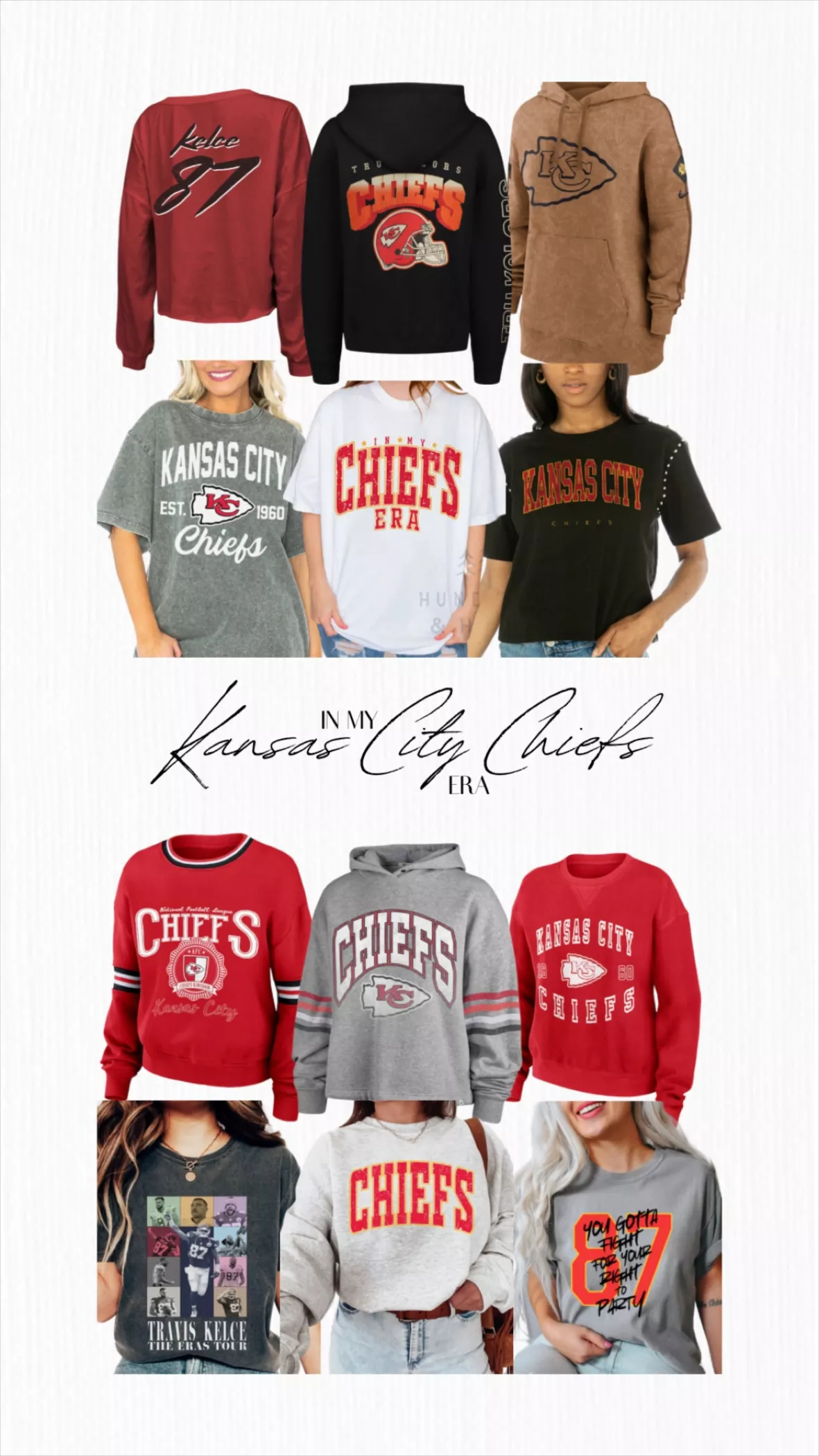 KC Chiefs Sweatshirt, Kansas City Chiefs Sweater, Chiefs Cre