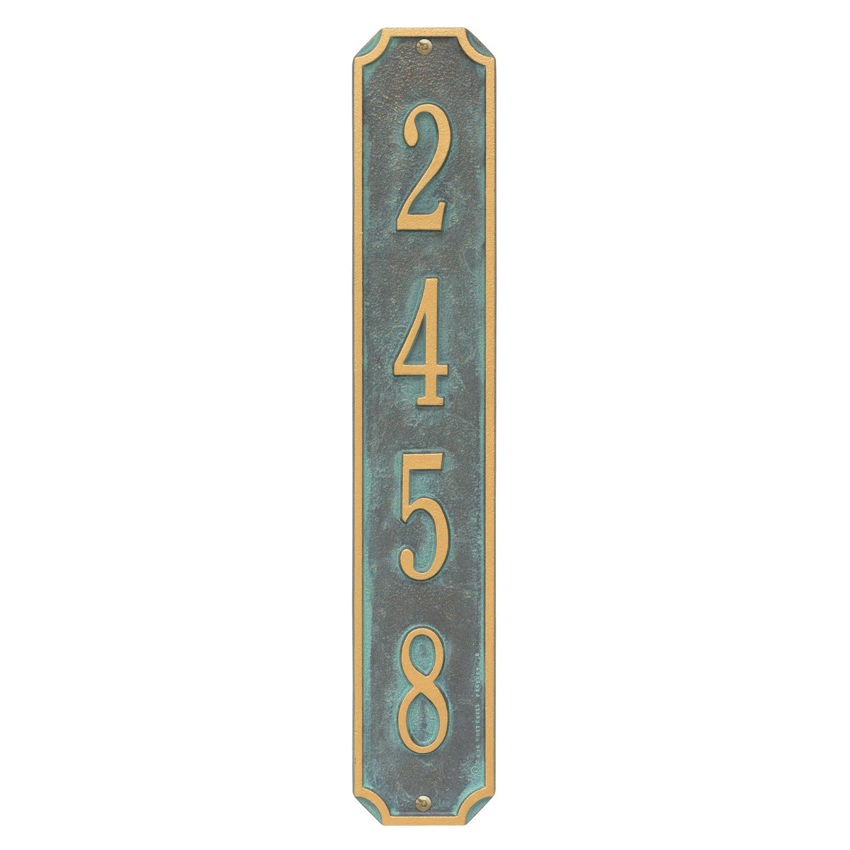 Old Century Forge Cut Corner Vertical Address Sign & Reviews | Wayfair | Wayfair North America