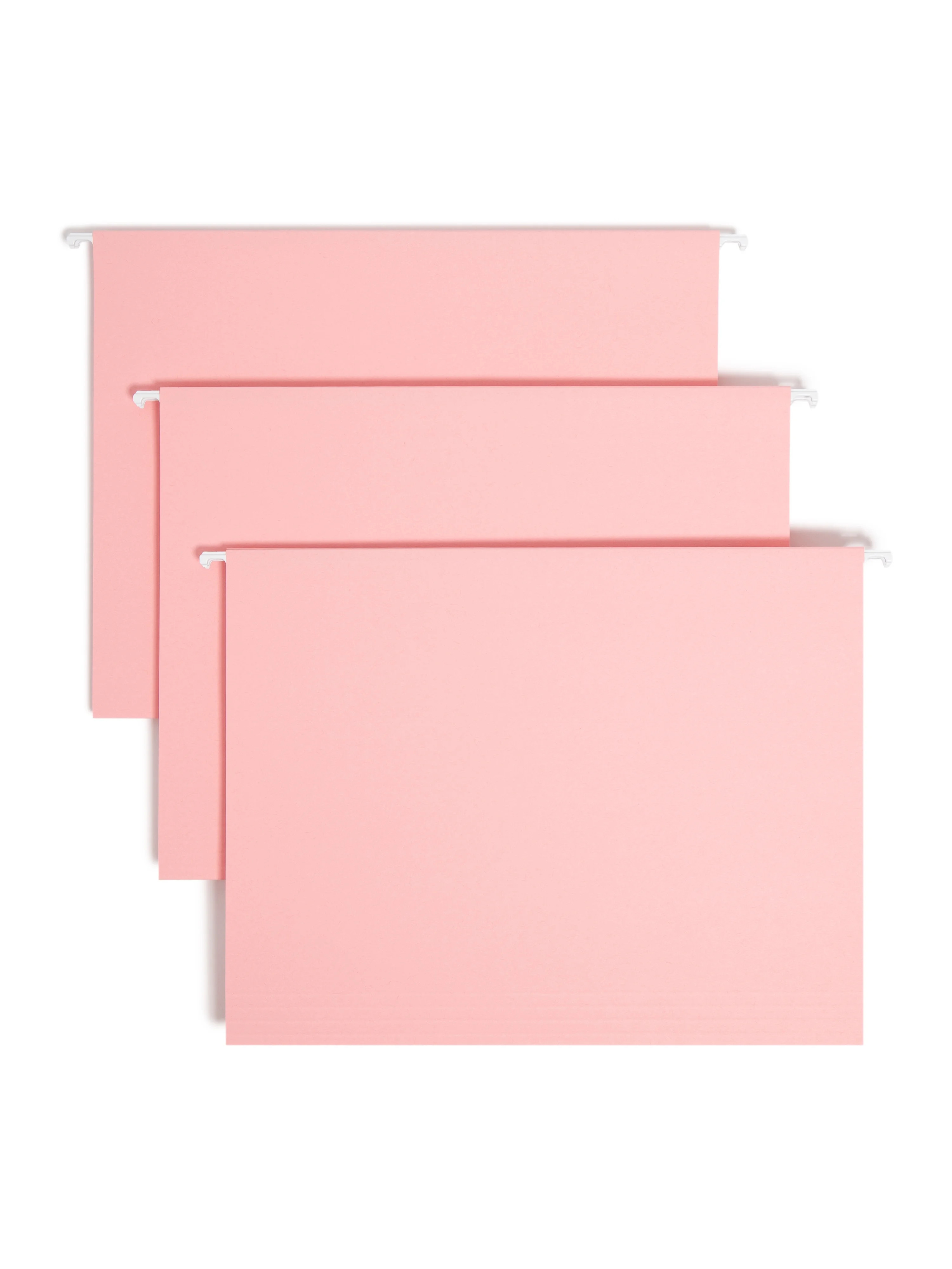 Smead Hanging File Folder with Tab, 1/5-Cut Adjustable Tab, Letter Size, Pink, 25 per Box (64066) | Walmart (US)