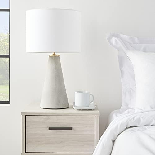 Nourison 22" Light Grey Natural Concrete Table Lamp, Modern, Contemporary, Industrial, Transition... | Amazon (US)