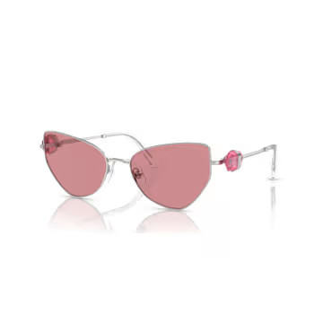 Sunglasses, Cat-eye shape, SK7003, Pink by SWAROVSKI | SWAROVSKI