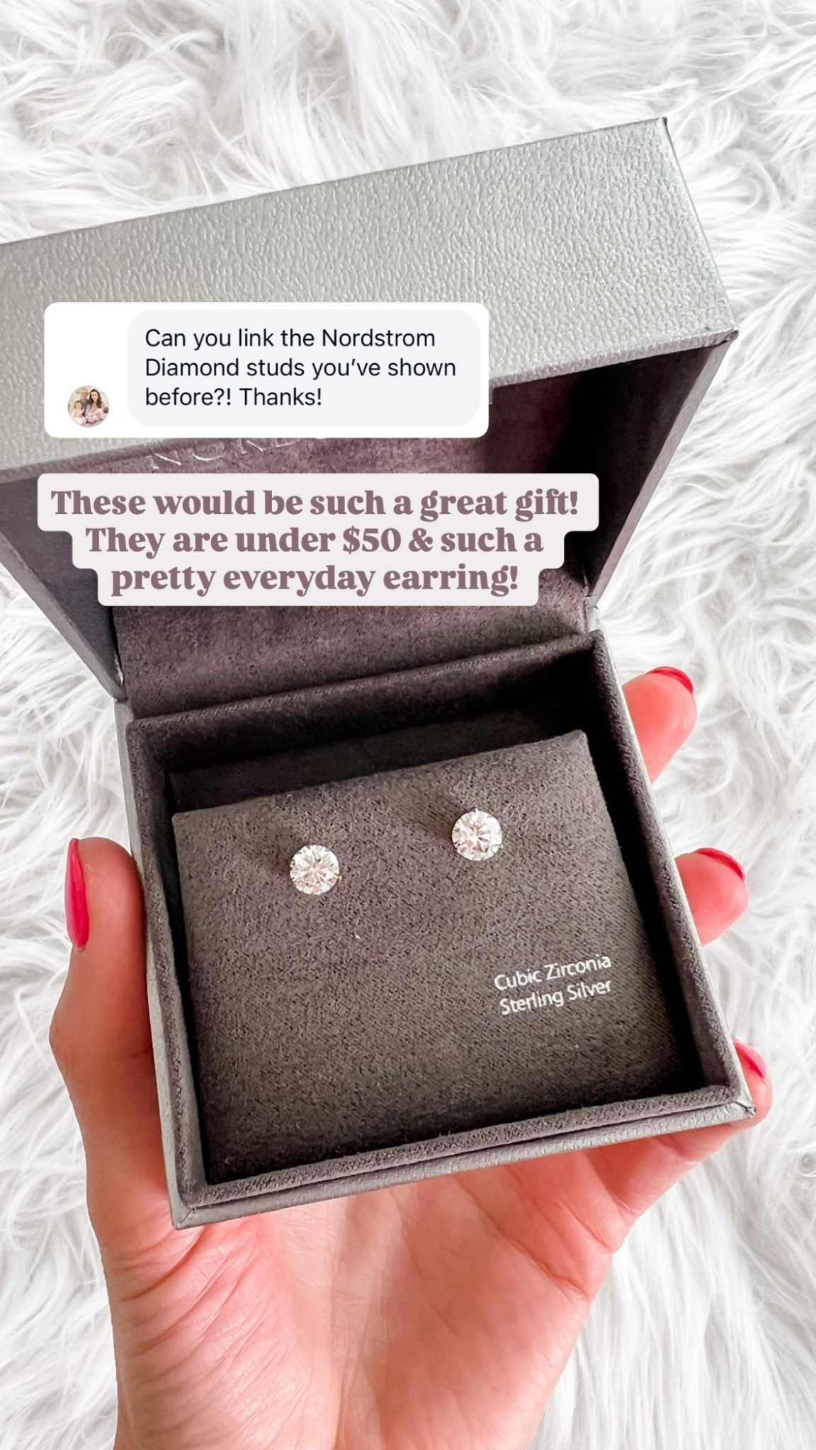 These diamond studs are the perfect everyday earring! These would be a great gift for a friend! Under $50 too! 👏🏼

Loverly Grey, gift ideas, under $50 gift ideas, diamond studs, everyday earrings, jewelry, gift ideas for her, friend gift ideas 

#LTKFindsUnder50 #LTKGiftGuide