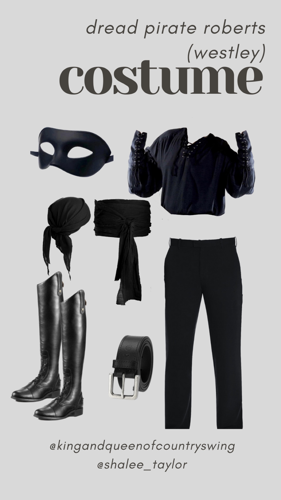 Dread Pirate Roberts (AKA Westley from The Princess Bride) outfit! 

#LTKSeasonal #LTKHoliday #LTKHalloween