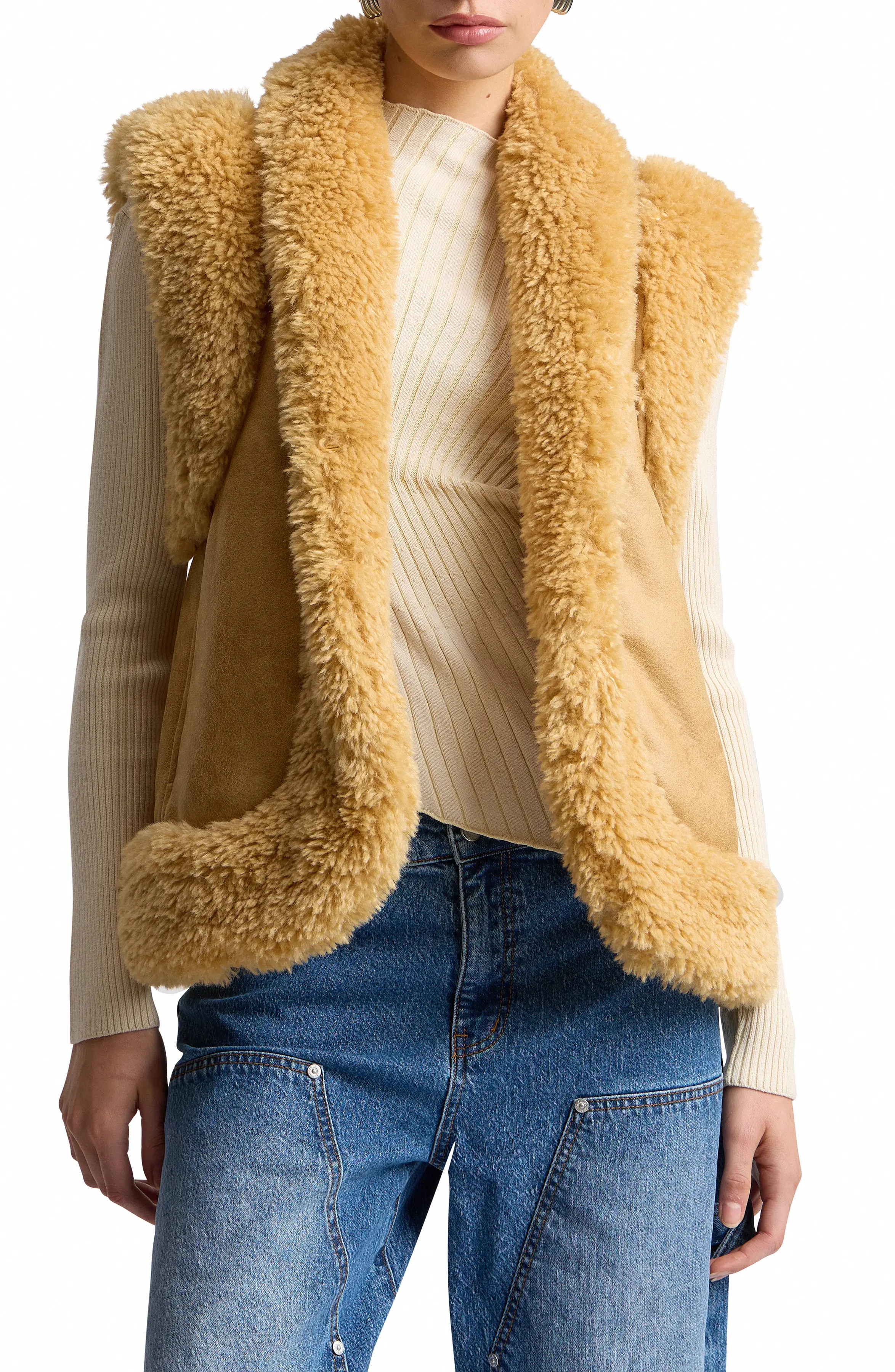 Faux Shearling Vest (Women) | Nordstrom | Nordstrom