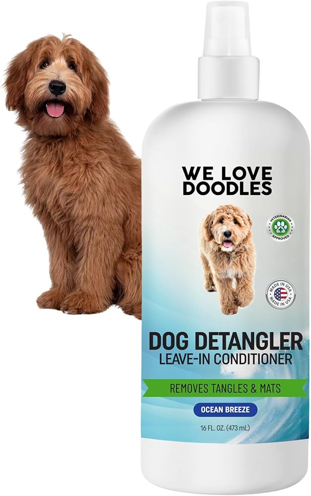 We Love Doodles Dog Detangler Spray - Leave-in Conditioner for Dogs - Dog Detangling Spray - Dema... | Amazon (US)