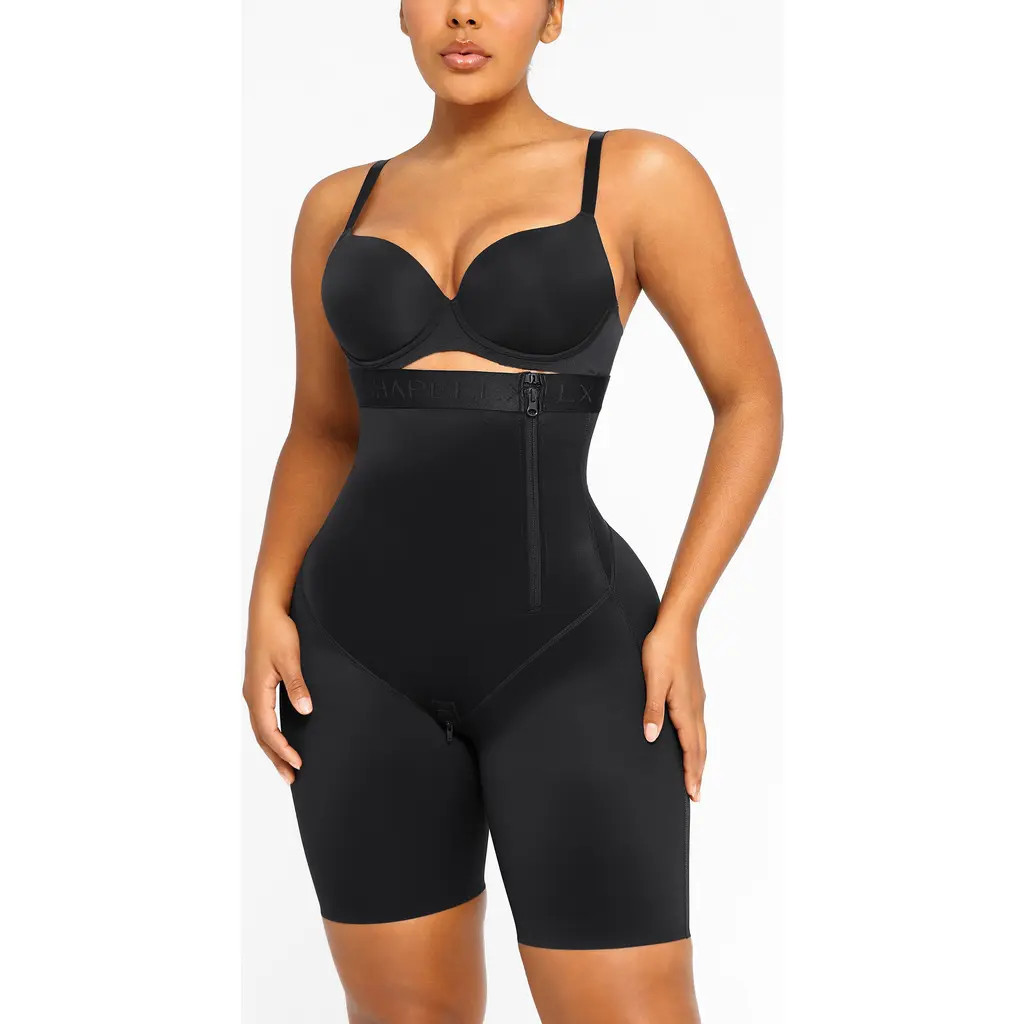 Shapellx Butt-Lifting High Waist Shorts in Onyx Black at Nordstrom, Size X-Large | Nordstrom