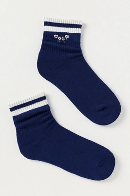 Sporty Floral Crew Socks | Anthropologie (US)