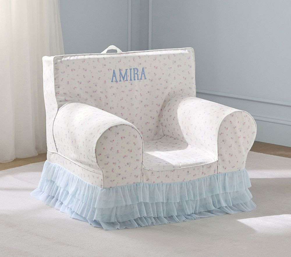 Kids Anywhere Chair\u00ae, Tutu du Monde Blue Star Print | Pottery Barn Kids