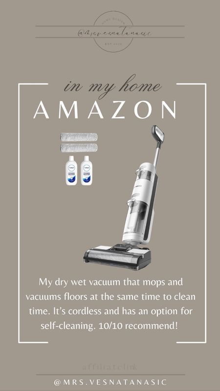 My dry wet vacuum that I use to clean our floors! It vacuums at the same time as it mops the floors and cleans up all the messes. It’s truly amazing! 

Amazon find, Amazon home, cleaning, 

#LTKGiftGuide #LTKsalealert #LTKhome