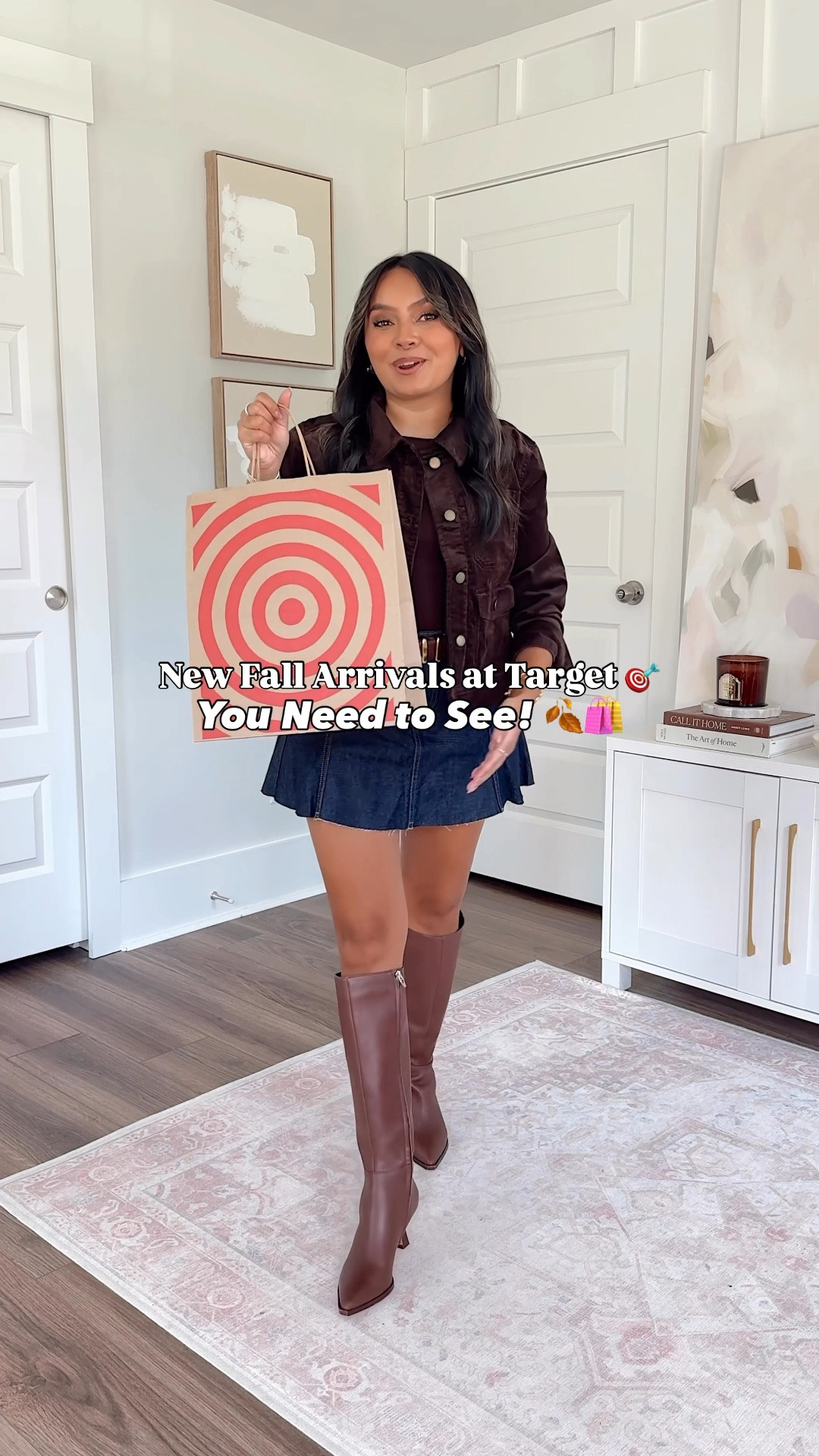 New Fall Arrivals at Target You Need to See 🍂🛍️
For reference: I’m 5’0, 32b bra size, and 2/26 in bottoms, pear shaped. 
*Everything I share is unaltered! TTS means true to size.

Brown corduroy jacket size xs petite TTS
Brown bodysuit size xxs TTS
Denim skirt size 0 - sized down a size, this skirt runs big in the waist
Belt size xs TTS
Brown boots size 5.5 TTS

Tank sweater top size xs TTS
Black belt size small TTS
Black jeans size size 26, 26” inseam TTS
Leopard print sandals size 5 TTS

Cream cardigan size xs TTS
Maroon sweater skirt size xs TTS
Leopard print sandals size 5 TTS

Tan sand sweater size xs TTS
Suede skort size small - the xs was snug in the waist on me
Brown boots size 5.5 TTS

Beige Tan blazer size 0 petite TTS
Brown bodysuit size xxs TTS
Brown sweater skirt size xs TTS
Brown heels size 5 TTS

🍂 Target’s new fall arrivals are here and they’re so good. 👀 Petite friendly pieces that look way more expensive than they are (and perfect for building your fall wardrobe)!
At 5’0, I’m always on the hunt for Target fall outfits that actually fit without overwhelming my frame and these finds check all the boxes: affordable, versatile, and easy to style on repeat this season. ✨
👉 Which look would you grab first? (I linked everything in LTK so you can shop before sizes sell out!)
Target Fall Outfits
Target New Arrivals 2025
Affordable Fall Fashion
Target Petite Outfits
Petite Friendly Fall Style
Target Capsule Wardrobe
Fall Outfit Ideas Target
Target Sweaters and Jeans
Fall Wardrobe Staples 2025
Chic Target Finds
Rachel Miranda Blog
Honeysweetpetite
Honey Sweet Petite




#LTKStyleTip #LTKPetite #LTKFindsUnder50