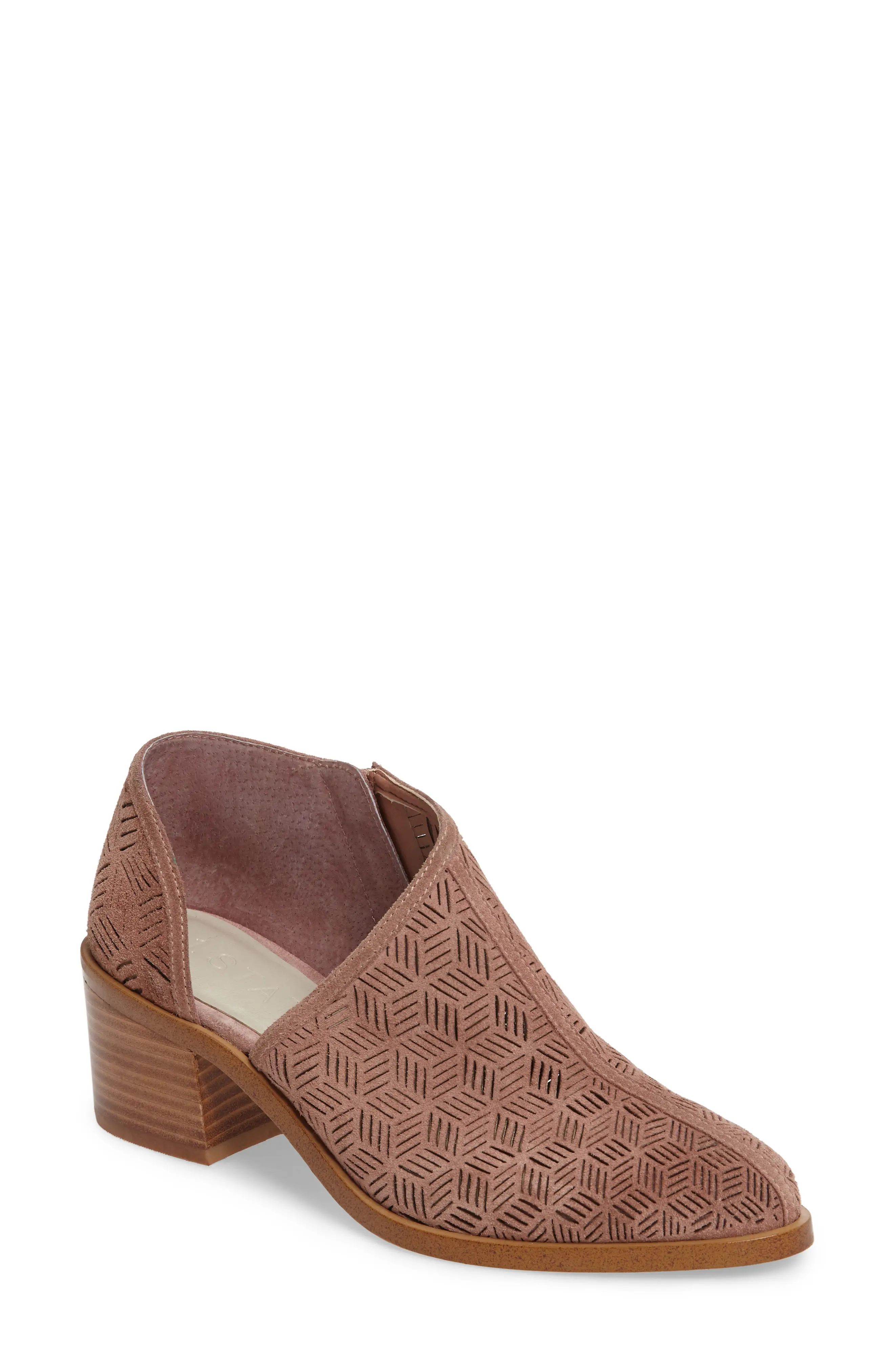 Iddah Perforated Cutaway Bootie | Nordstrom