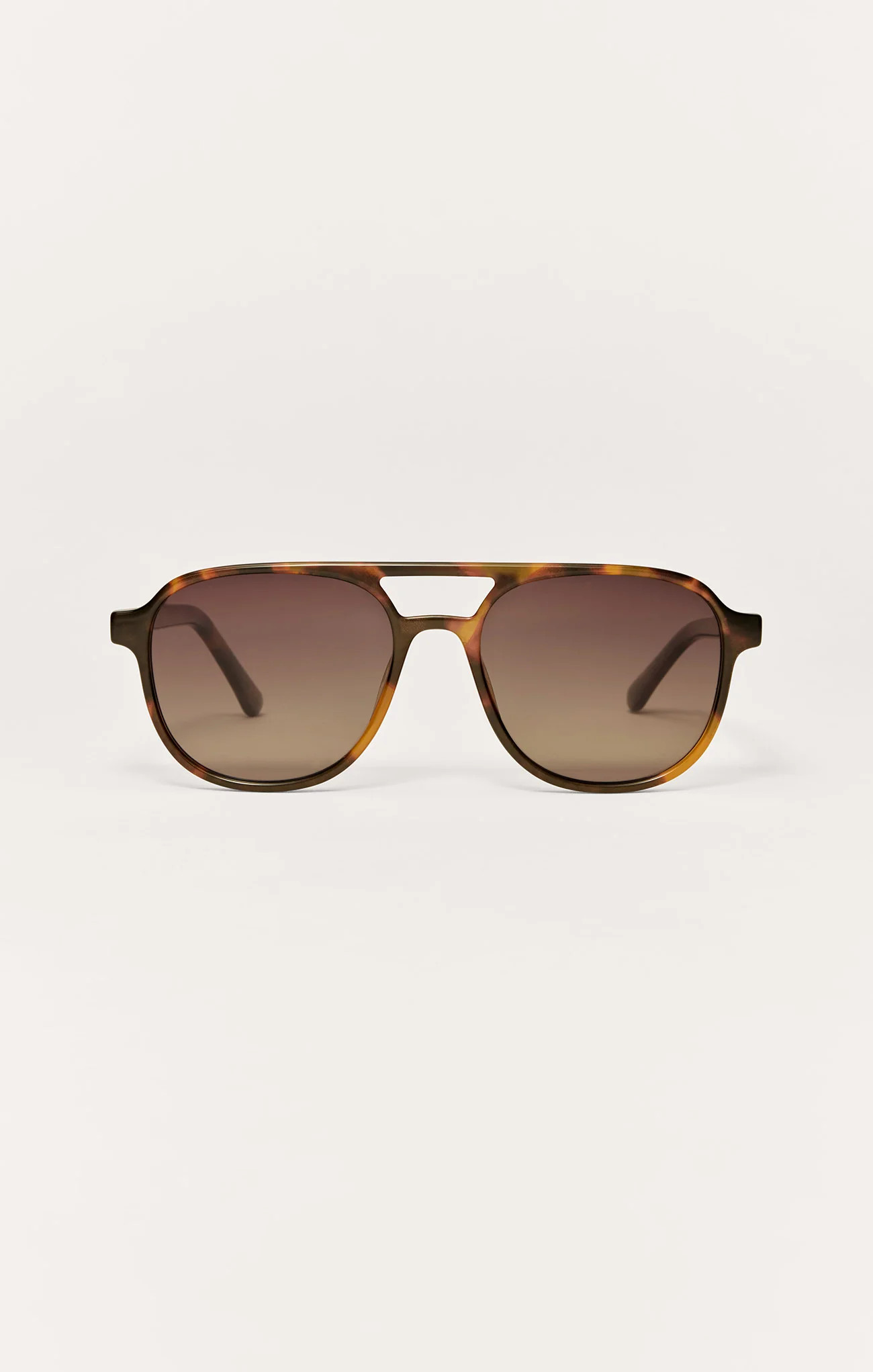 Tourist Polarized Sunglasses - Brown Tortoise - Gradient / One Size | Z Supply