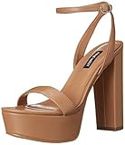 Nine West Women's UKNOW3 Heeled Sandal, Light Tan, 5.5 | Amazon (US)