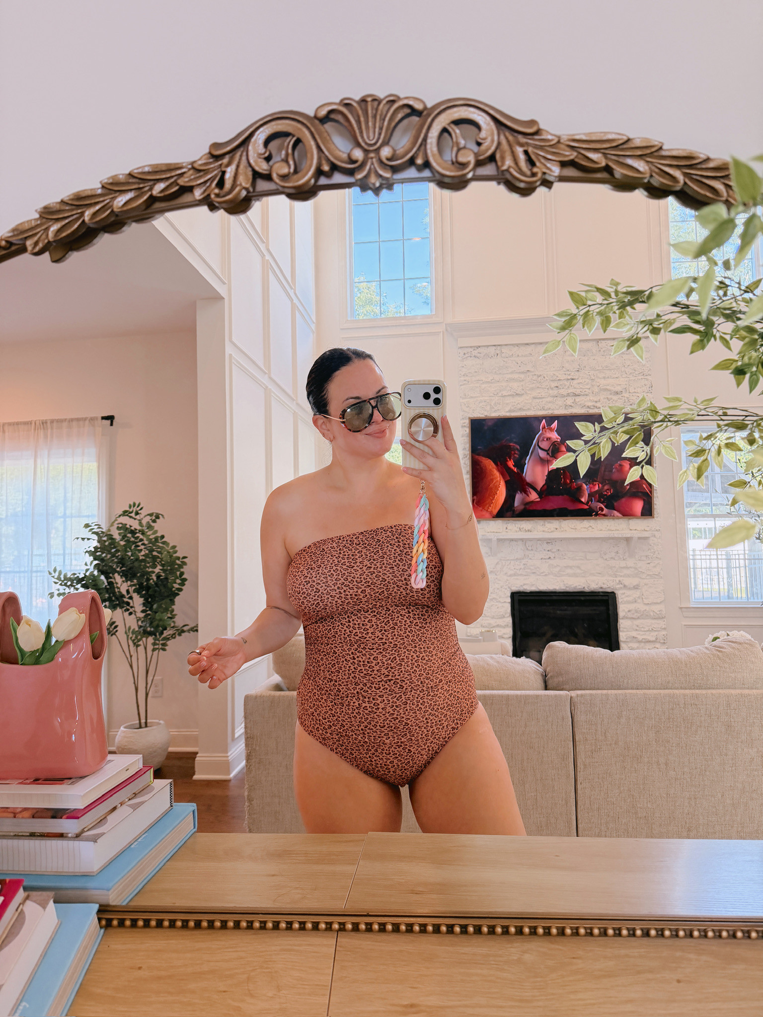 wearing a large

#LTKMidsize #LTKSwim