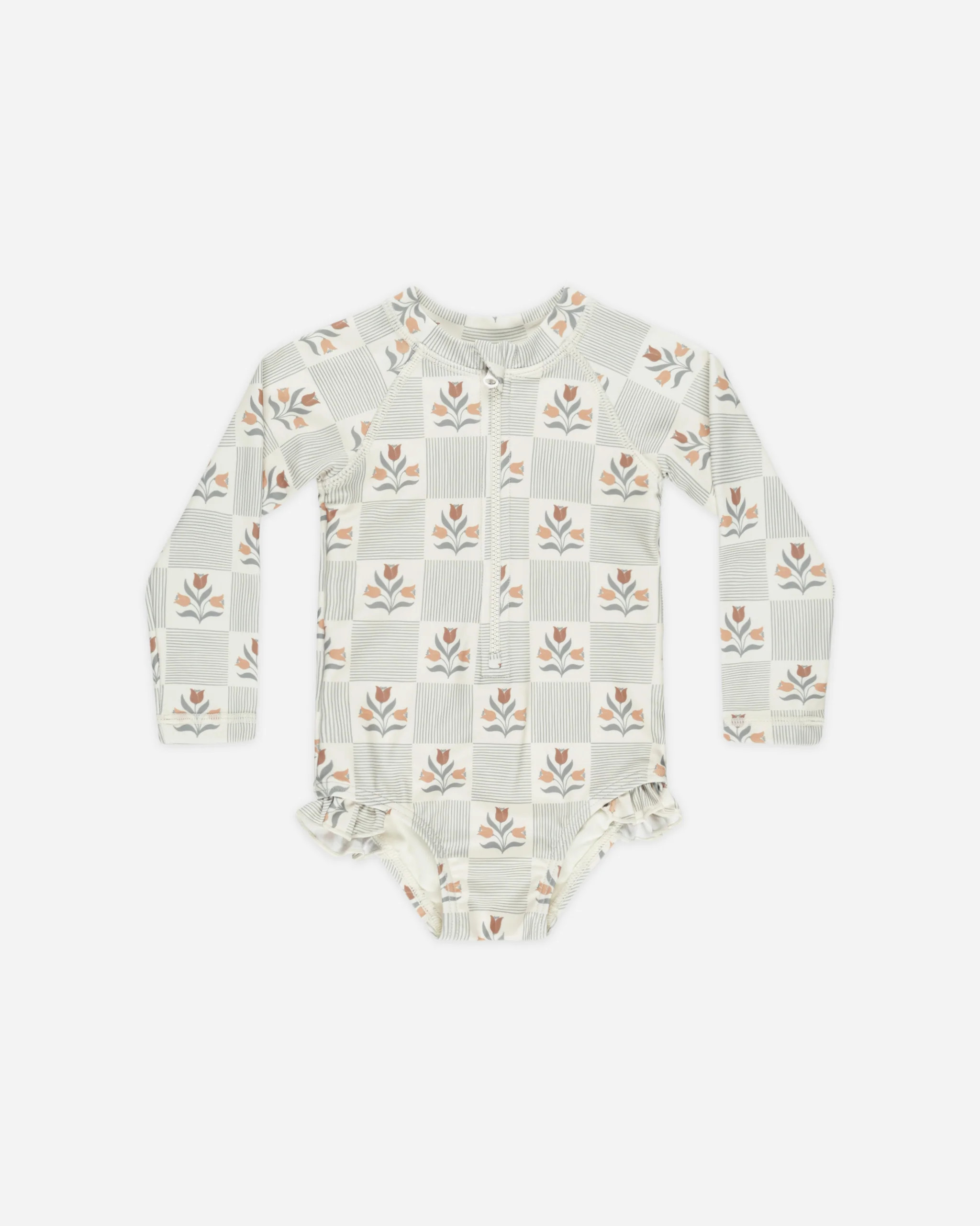 Rashguard One-Piece || Garden Grid | Rylee + Cru