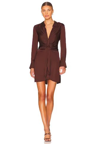 Steve Madden Tie Curious Mini Dress in Chicory Coffee from Revolve.com | Revolve Clothing (Global)