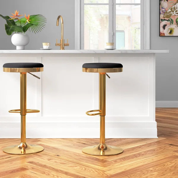 Kameron Swivel Adjustable Height Stool (Set of 2) | Wayfair North America