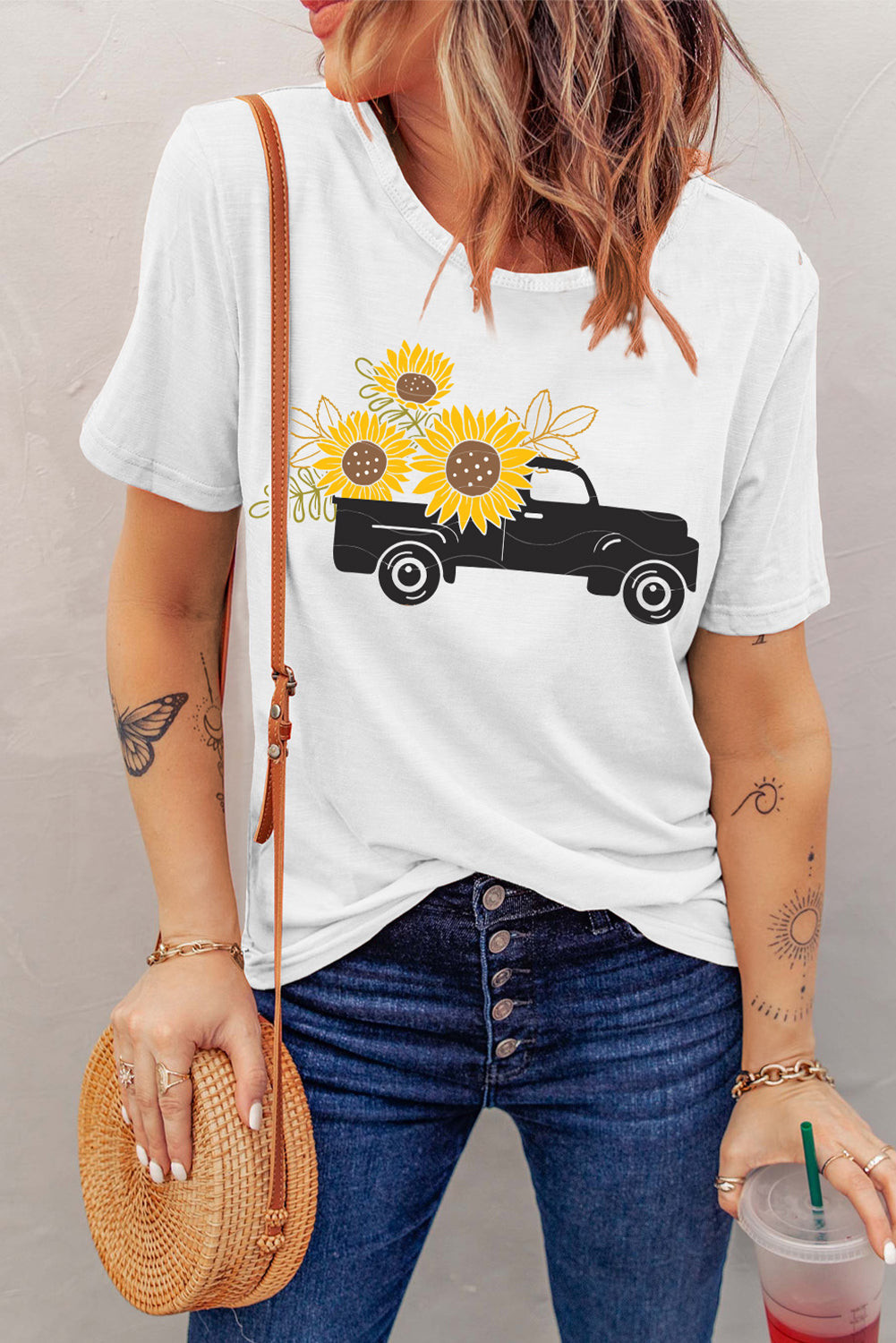 Sunflower Short Sleeve T-shirt | Evaless