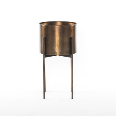 Alta Planter, Weathered Brass | Williams-Sonoma
