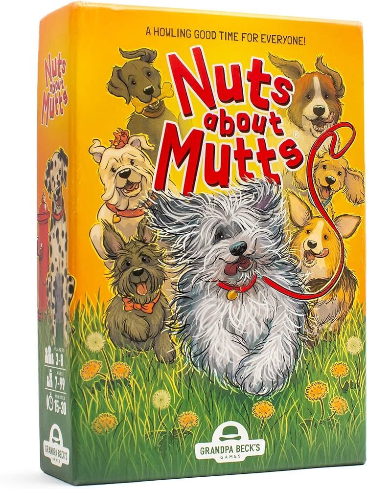 Grandpa Beck’s Nuts About Mutts Card Game - A Fun Family-Friendly Hand-Elimination Game - Enjoy... | Amazon (US)