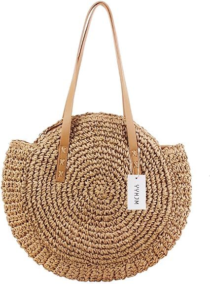 YYHJM Summer Straw Large Shoulder Woven Bag Vocation Tote Handbags for Women | Amazon (CA)