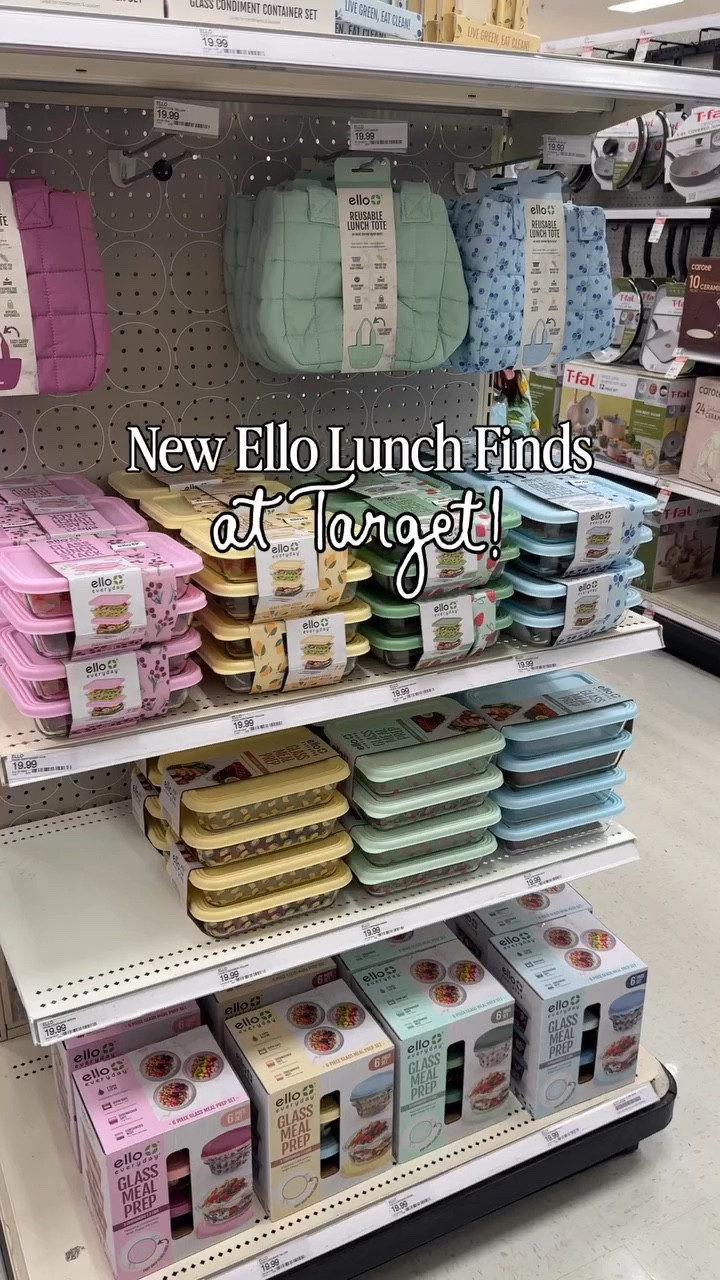 New lunch finds from @elloproducts at Target! Love that the containers are glass! Follow + comment “SHOP” for a link! (make sure you’re following to receive it) ✨ & if you love Holiday finds and gift ideas, follow along for more! 

#Targetcreator #targetfinds  #targetstyle