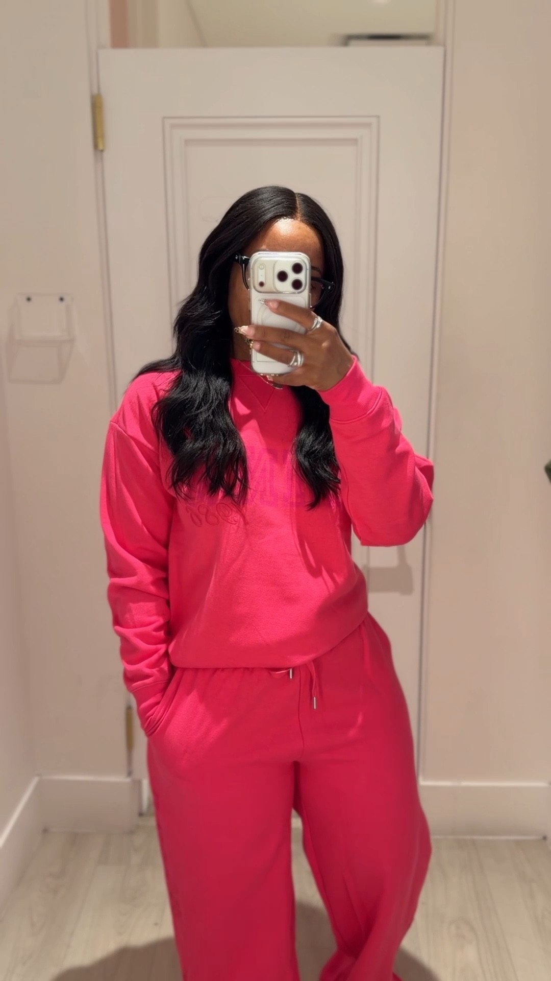 Wearing a size Xs in the oversized crew sweatshirt. This is really comfy and you can size down. 

The fleece pants are a size small in regular option, they do have a short option and comes in a variety of different colors. Love how vibrant this color is and it doesn’t feel heavy on. A nice lounge set 

#LTKSaleAlert #LTKSeasonal #LTKPetite