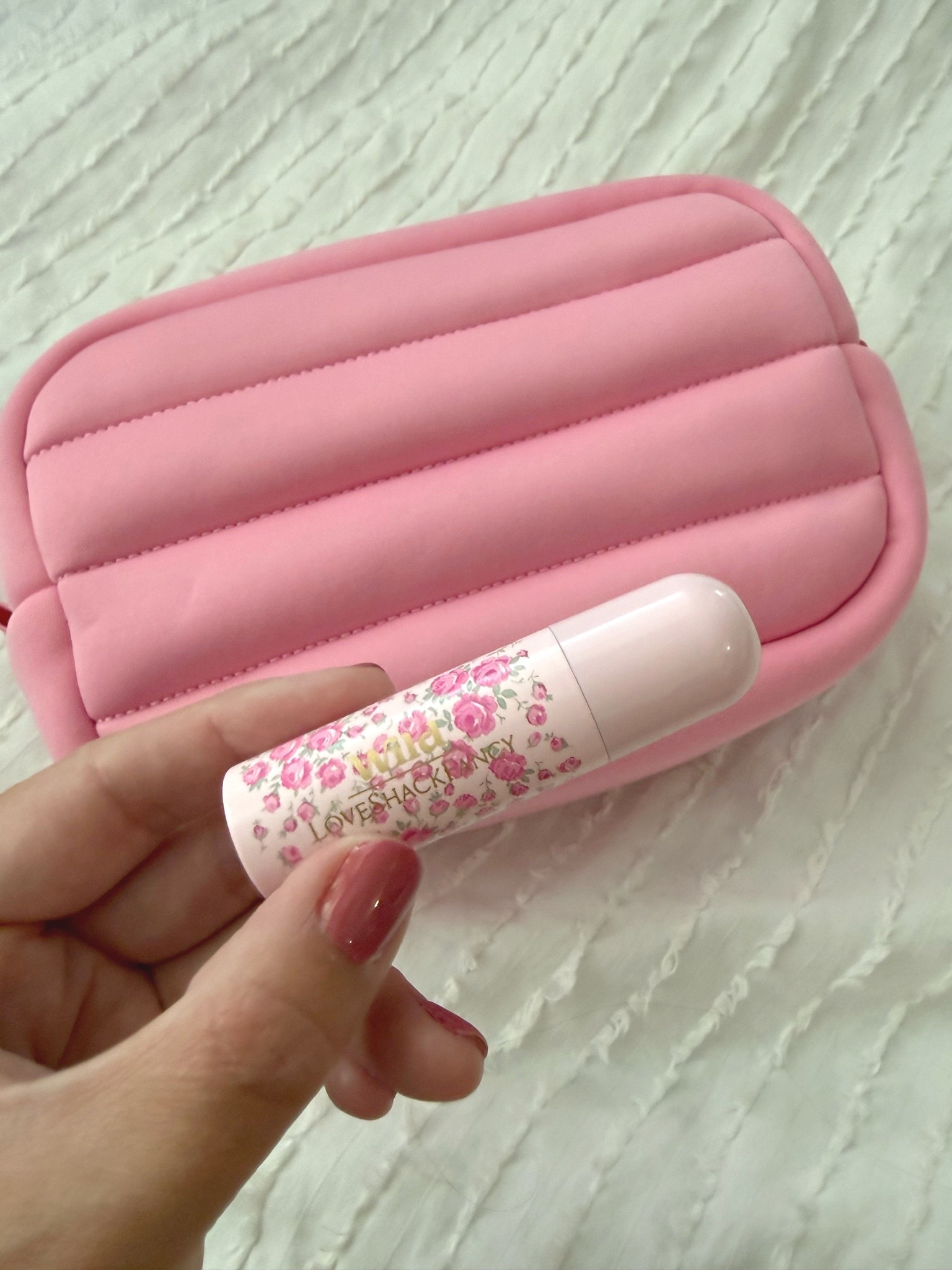 pretty in pink target beauty finds ✨

I did not need another makeup bag or lip balm, but these two are too stunning to pass up. 

The Wild x LoveShackFancy collab is gorgeous and all the lip balm cases are refillable! 

This puffer bag comes in two sizes and colors. It’s so luxe feeling too.

#LTKselfcare #LTKmomlife #LTKBeauty