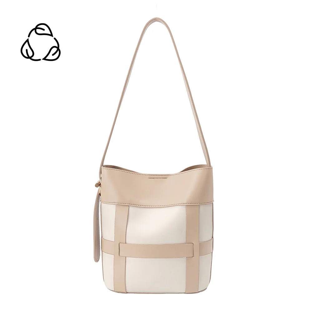 Bone Brynn Medium Recycled Vegan Leather Shoulder Bag | Melie Bianco | Melie Bianco