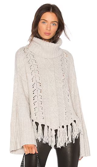 cupcakes and cashmere Prilla Fringe Sweater in Latte | Revolve Clothing (Global)