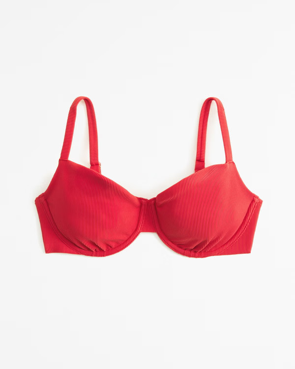 Women's Curve Love 90s Clean Underwire Bikini Top | Women's Swimwear | Abercrombie.com | Abercrombie & Fitch (US)