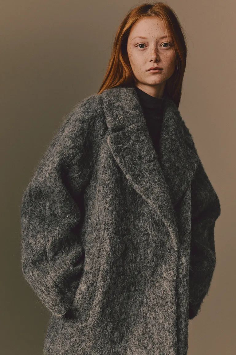 Wool-blend jacket - Grey - Ladies | H&M GB | H&M (UK, MY, IN, SG, PH, TW, HK)