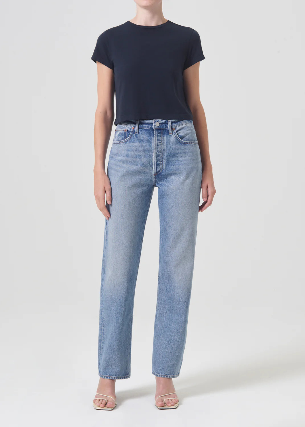 90's Pinch Waist High Rise Straight in Infinite | AGOLDE