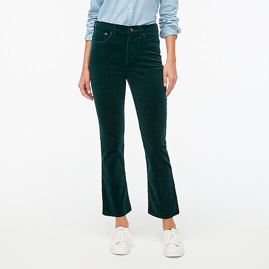 High-rise flare crop corduroy pant | J.Crew Factory