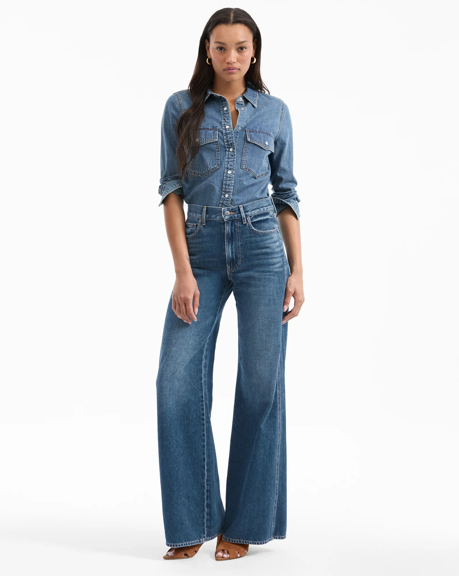 Kasey Wide-Leg Jean | Veronica Beard