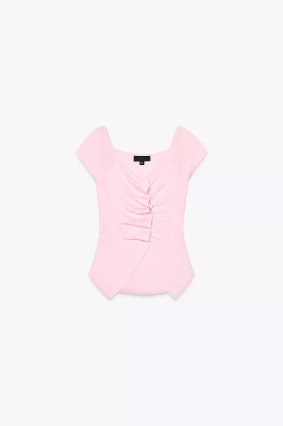 RUCHED KNIT TOP | Zara US