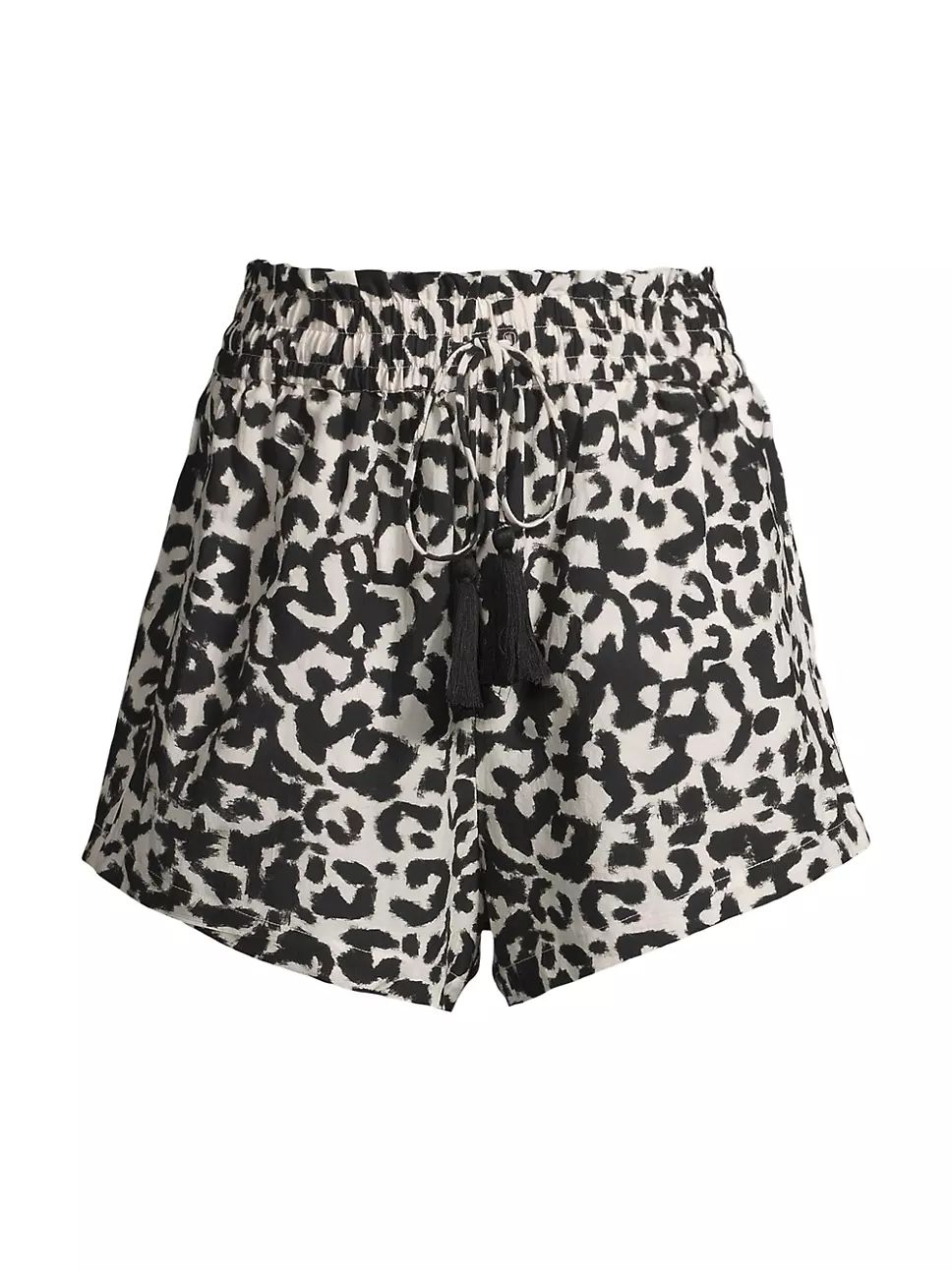 Change of Scenery Vicki Leopard Drawstring Shorts | Saks Fifth Avenue