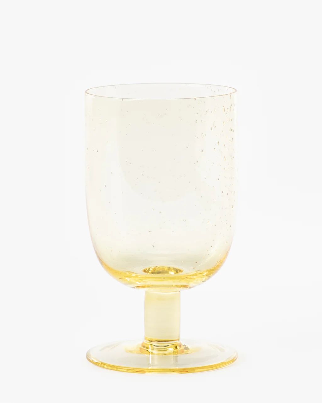 Myrthe Yellow Bubble Wine Glass | McGee & Co.