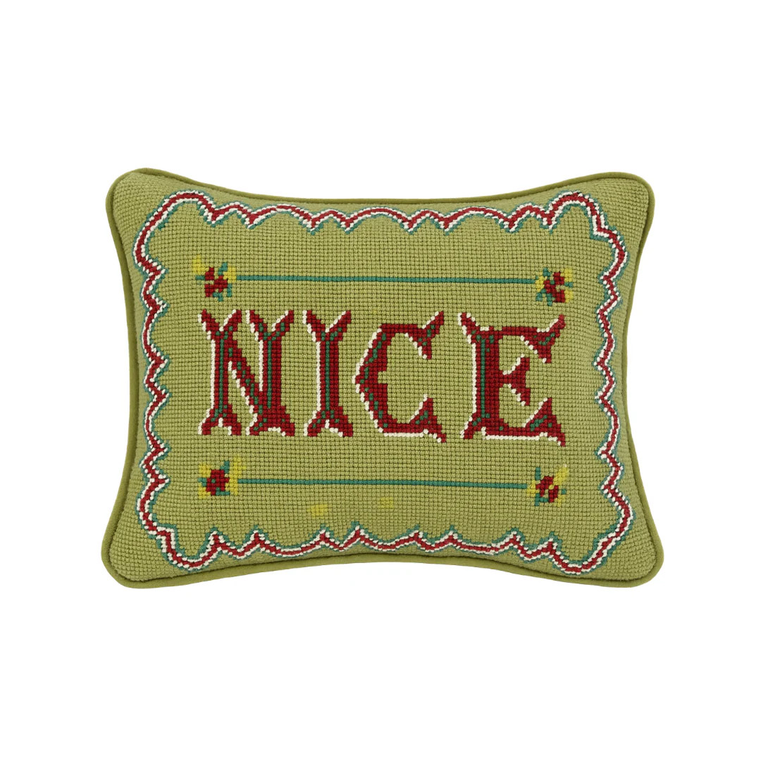 Nice Needlepoint Pillow | Biscuit Home