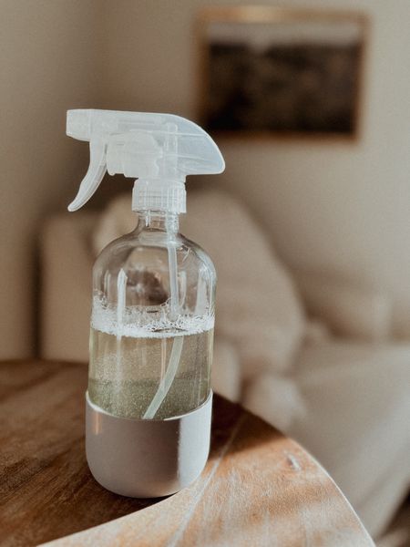 Glass spray bottle I found at Walmart. Very affordable and works so well! 

Check out my Instagram for a DIY all purpose cleaner that’s toxic free and only used two ingredients. 

#cleaningsolution #glassjar #simplehome

#LTKFamily #LTKHome #LTKSeasonal