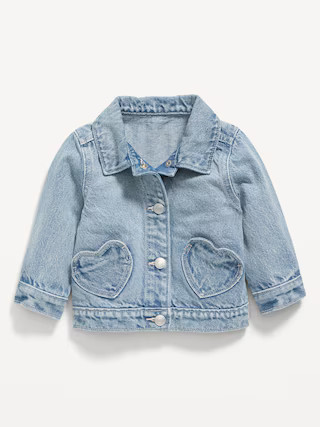 Unisex Heart-Pocket Trucker Jean Jacket for Baby | Old Navy (US)