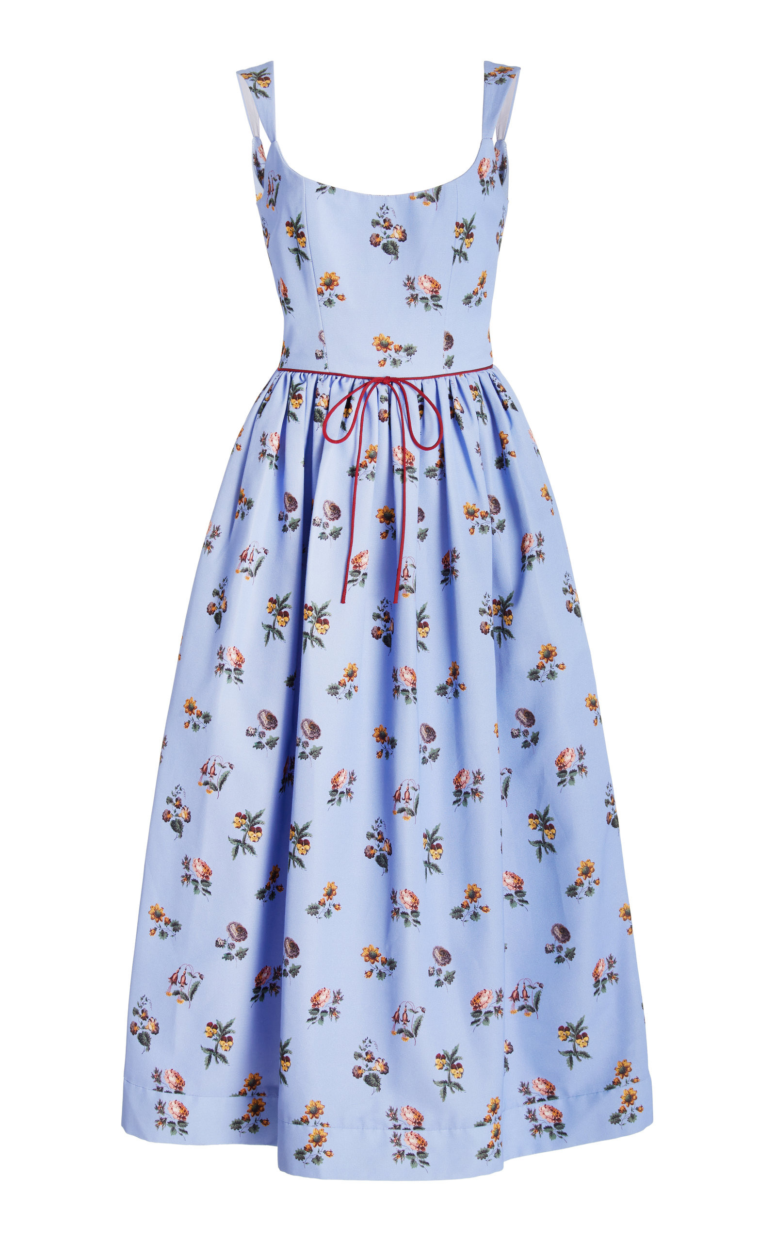 Markarian - Women's Apple Faille Midi Dress - Floral - US 0 - Moda Operandi | Moda Operandi (Global)