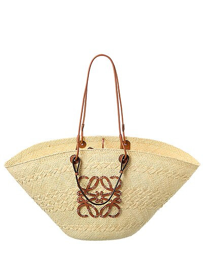 Anagram Large Iraca Palm & Leather Tote | Rue La La