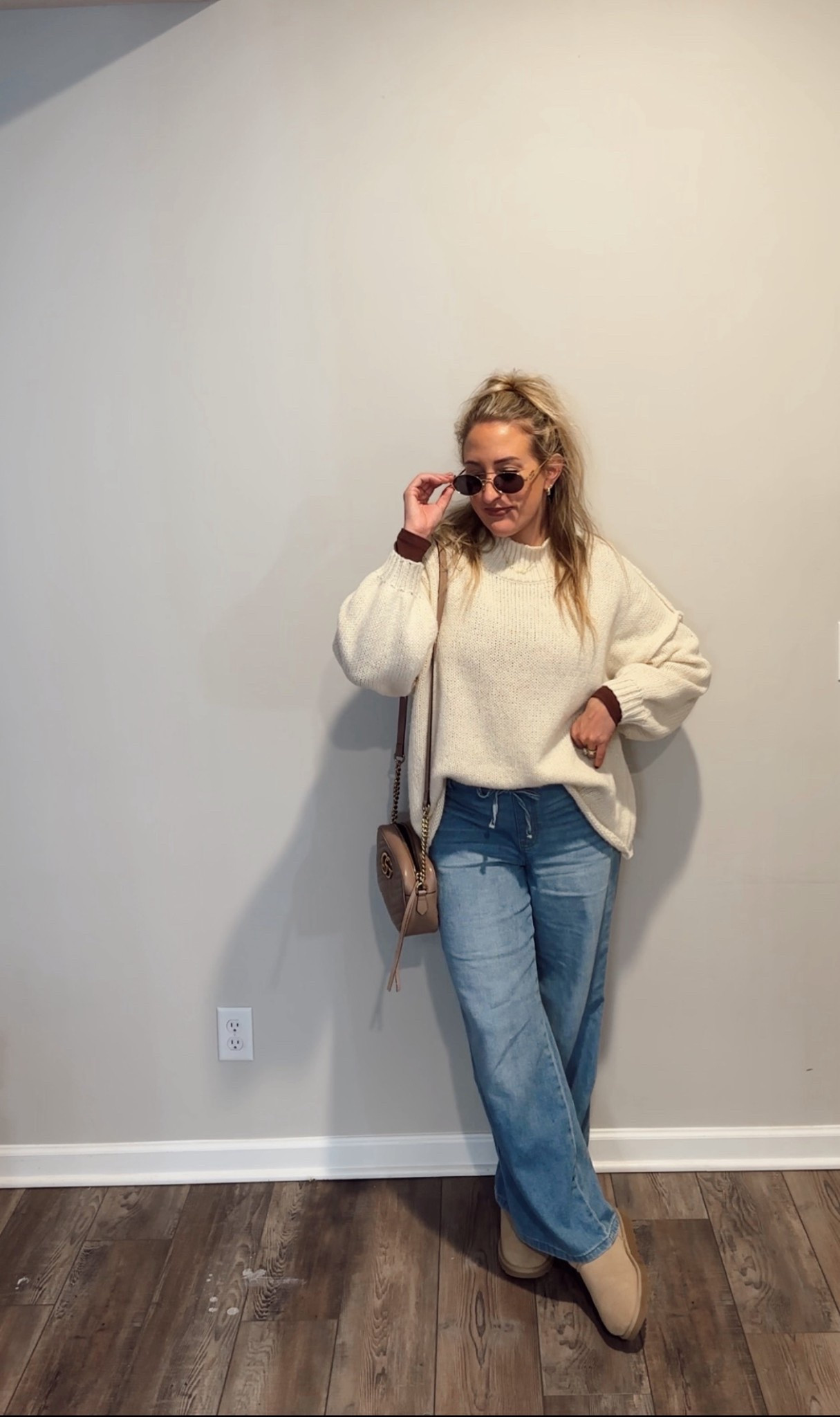 Such a good staple sweater for your closet! could be styled with midi skirt & booties for a more dressed up look ✨ 
Long sleeve- Small
Sweater- Medium
pants- Medium 

#momootd #fashion #styleootd #ootd #whatiwore 
#currentlywearing #fashionblogger #onlineshopping #LTK #liketoknowit #womensfashion #everydaystyle #casualstyle #postpartum #amazonfashion #amazontrends #outfitinspo #momstyle #ootd #styleinspo #amazon #amazonstyle  #amazonfinds #fyp #outfitinspo #iowa #foryoupage 

#LTKmomlife #LTKootd #LTKMidsize