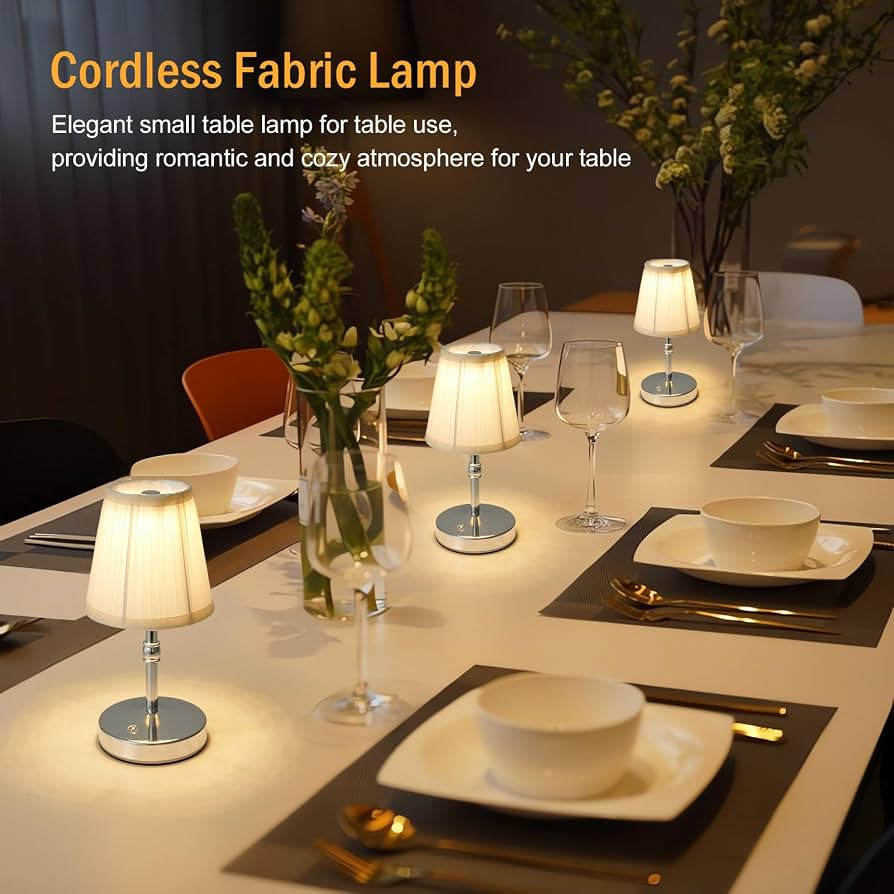 3000 mah Battery lamp,5W LED Small Touch Lamps,3 Color Temperature Dimmable Rechargeable Lamp,Cor... | Amazon (US)