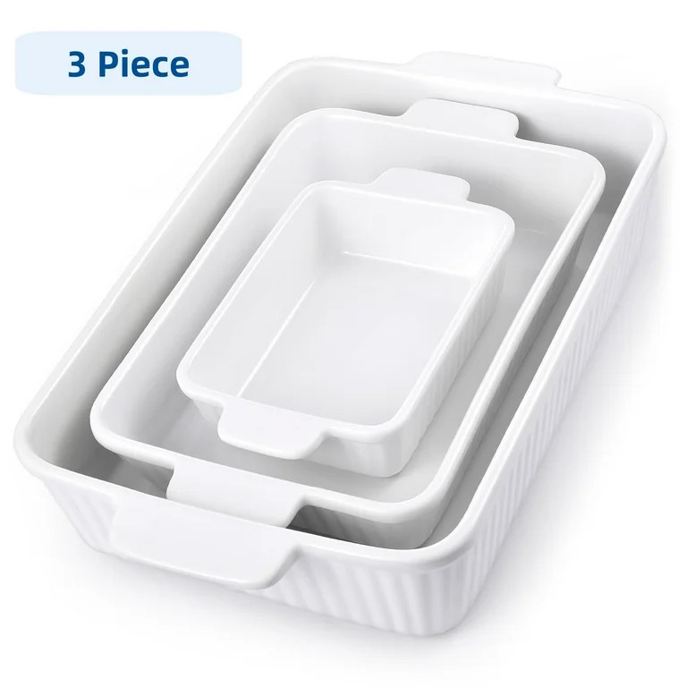 Ceramic Bakeware Set,Porcelain Baking Dishes for Oven,Rectangular Lasagna Pans for Cooking, Kitch... | Walmart (US)