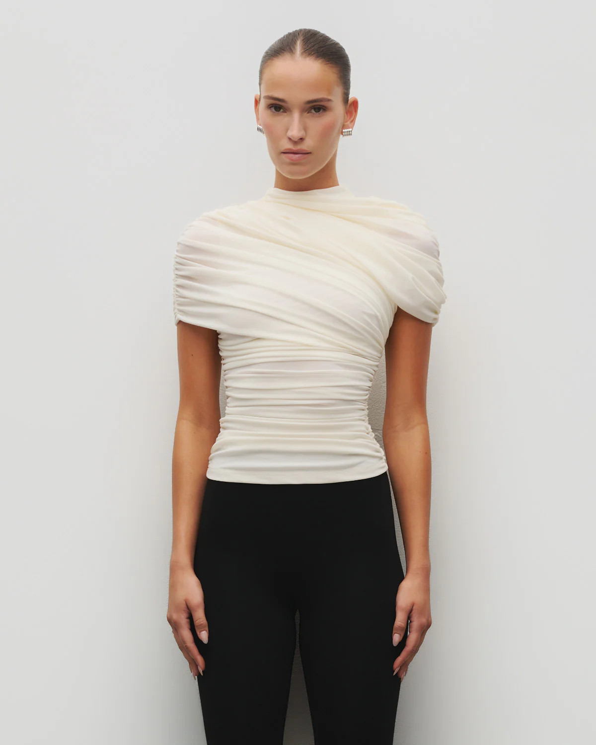 The Draped Shoulder Top | Heiress Beverly Hills