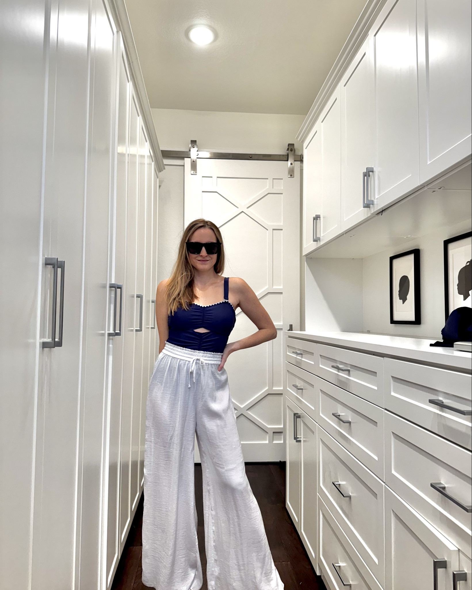 A cute one piece with embroidery and cut outs! Straps are adjustable and removable. 

Under $14 at the time of posting! Clip both coupons!