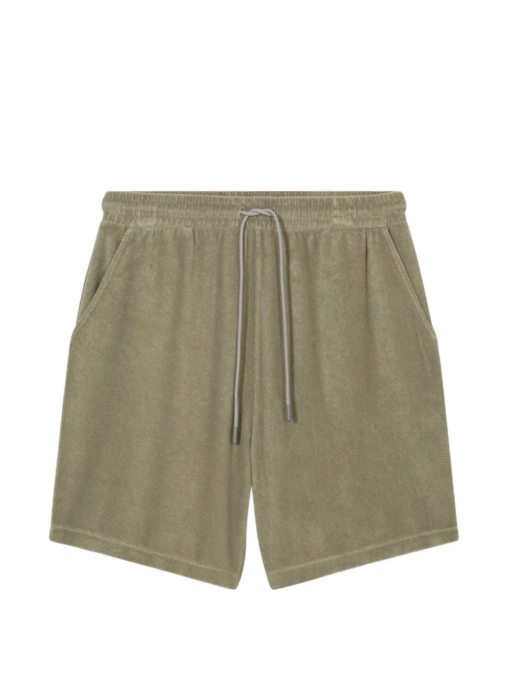 Closed drawstring terry-cloth shorts - Green | Farfetch Global