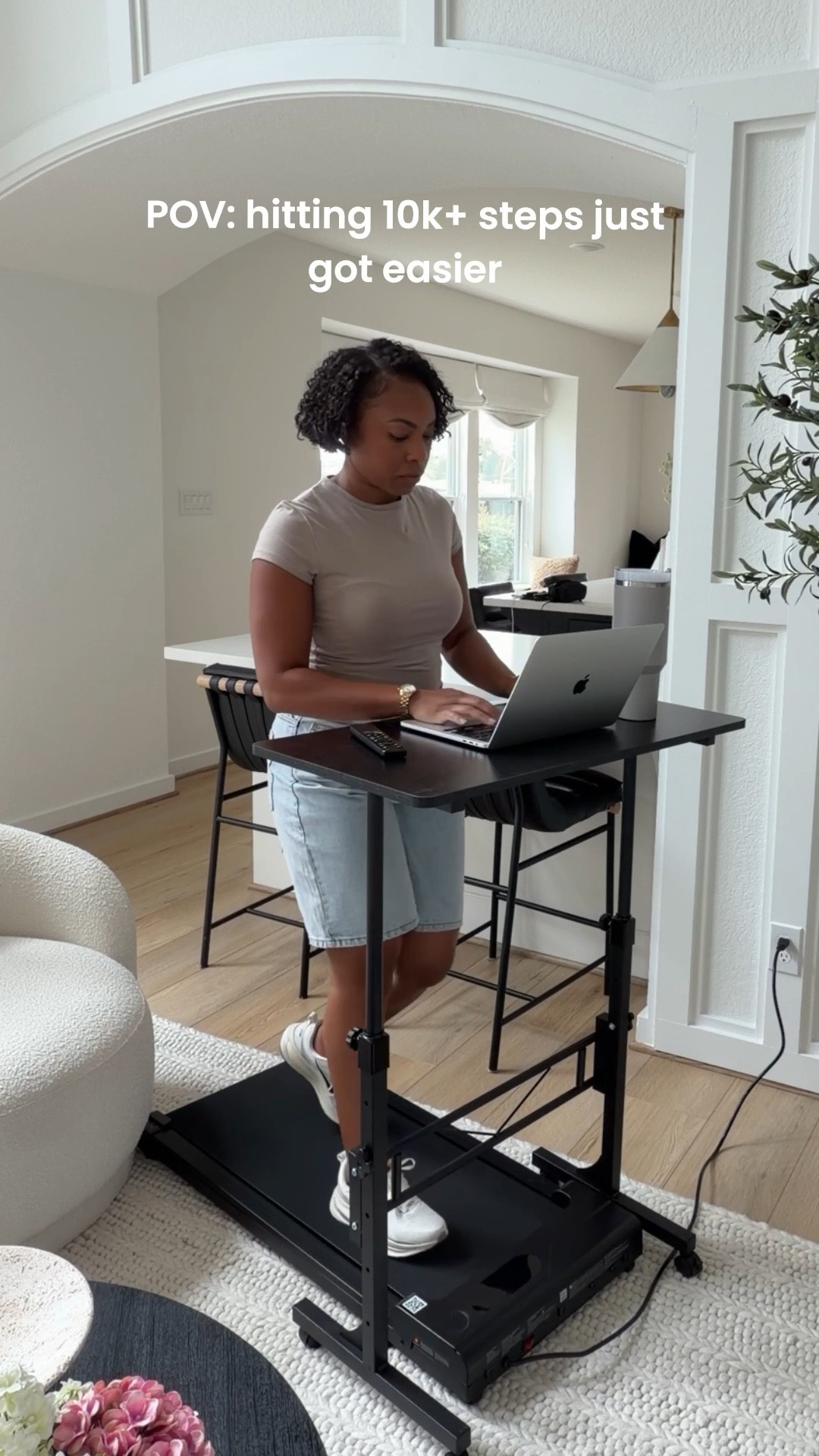 Me 🤝🏾 a walking pad all Summer long! It’s about to be too hot for an afternoon walk so I ordered a walking pad and raising desk to get me through! OBSESSED! Can you believe this setup is under $150?!

#LTKfitnessgoals #LTKmorningroutine #LTKActive